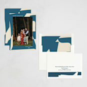 "Abstract in Blue" - Hanukkah Cards in Sky by Beth Vassalo - Assembled