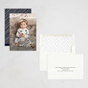 "Scripty Merry Christmas" - Hanukkah Cards in Ivory by Kristen Magee - Assembled