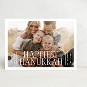 "Modern minimalist hanukkah" - Hanukkah Cards in Tallit by Ana de Sousa - Front