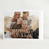 "Modern minimalist hanukkah" - Hanukkah Cards in Tallit by Ana de Sousa - Folded Card