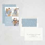 "Peace Love Light" - Hanukkah Cards in Cornflower by Erin Deegan - Assembled