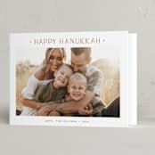 "Dotted" - Hanukkah Cards in Caramel by Carolyn MacLaren - Folded Card