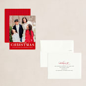 "Simple Elegance" - Holiday Booklette Cards in Cardinal by Jessica Williams - Assembled