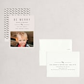 "Simple & Merry" - Holiday Booklette Cards in Cookie Dough by Melissa Egan of Pistols - Assembled