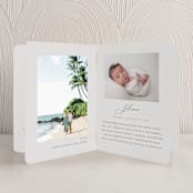 "Merry & Minimalist" - Holiday Booklette Cards in Fog by Nicole Walsh - Interior Option - 1