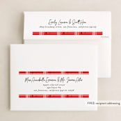 "A Signature Holiday" - Holiday Booklette Cards in Snow by Liz Conley - FREE Recipient Addressing