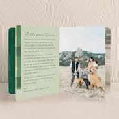 "Warm Flannel" - Holiday Booklette Cards in Spruce by Keen Peachy - Interior Option - 2