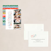 "More New Year" - Holiday Booklette Cards in Pomegranate by Alethea and Ruth - Assembled