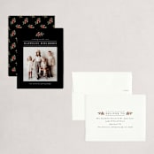 "A Holiday Portrait" - Holiday Booklette Cards in Ebony by Chris Griffith - Assembled