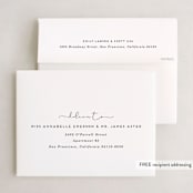 "Minimalist Joy" - Holiday Booklette Cards in Sugar by Erica Krystek - FREE Recipient Addressing