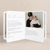 "white frame" - Holiday Booklette Cards in Snowflake by Cass Loh - Interior Option - 2