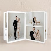 "white frame" - Holiday Booklette Cards in Snowflake by Cass Loh - Interior Option - 1