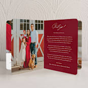 "Prism" - Holiday Booklette Cards in Cranberry by Jessica Williams - Interior Option - 2