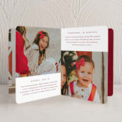 "Prism" - Holiday Booklette Cards in Cranberry by Jessica Williams - Interior Option - 1