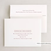 "Prism" - Holiday Booklette Cards in Cranberry by Jessica Williams - FREE Recipient Addressing