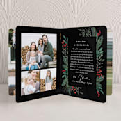 "Cedar Lane" - Holiday Booklette Cards in Midnight by Amy Kross - Interior Option - 2