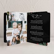 "Cedar Lane" - Holiday Booklette Cards in Midnight by Amy Kross - Interior Option - 1