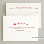 "Special Delivery" - Holiday Birth Announcement Cards in Peppermint by Megan Davis - FREE Recipient Addressing