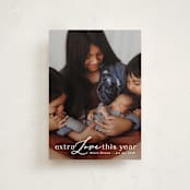 "New Year Baby" - Holiday Birth Announcement Cards in Cotton by Angela Thompson - Front