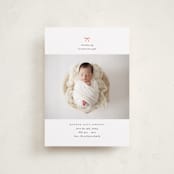 "our precious gift" - Holiday Birth Announcement Cards in Candy Cane by Carolyn Nicks - Front