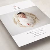 "our precious gift" - Holiday Birth Announcement Cards in Candy Cane by Carolyn Nicks - Detail