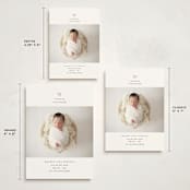 "our precious gift" - Holiday Birth Announcement Cards in Candy Cane by Carolyn Nicks - Formats Available