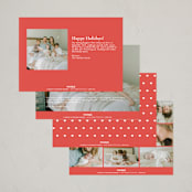 "a new little christmas" - Holiday Birth Announcement Cards in Snowflake by Adelyn T. - Back of Card Options