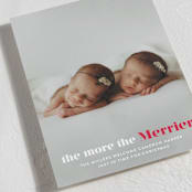 "a merry addition" - Holiday Birth Announcement Cards in Frosting by Liz Conley - Detail