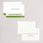 "FOIL Portrait Custom" - Holiday Birth Announcement Cards in Charcoal by Minted Custom - Assembled