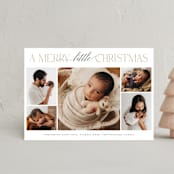 "New Addition" - Holiday Birth Announcement Cards in Balsam Fir by Benita Crandall - Front