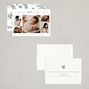 "New Addition" - Holiday Birth Announcement Cards in Balsam Fir by Benita Crandall - Assembled