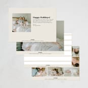 "our gift" - Holiday Birth Announcement Cards in Eggshell by Angela Thompson - Back of Card Options