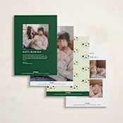 "oh so very blessed!" - Holiday Birth Announcement Cards in Fir by Sejal Banker - Back of Card Options