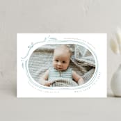"Bundle of Joy" - Holiday Birth Announcement Cards in Wintermint by Creo Study - Front