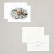 "Bundle of Joy" - Holiday Birth Announcement Cards in Wintermint by Creo Study - Assembled