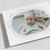 "Bundle of Joy" - Holiday Birth Announcement Cards in Wintermint by Creo Study - Detail