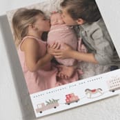 "Christmas special" - Holiday Birth Announcement Cards in Berry by Maja Cunningham - Detail