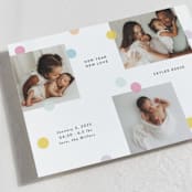 "New big love" - Holiday Birth Announcement Cards in Marshmallow by Yuliya Evseeva - Detail