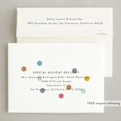 "New big love" - Holiday Birth Announcement Cards in Marshmallow by Yuliya Evseeva - FREE Recipient Addressing
