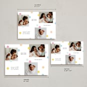 "New big love" - Holiday Birth Announcement Cards in Marshmallow by Yuliya Evseeva - Formats Available