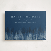 "Pine Pointillism" - Holiday Cards in Midnight by Kaydi Bishop - Front