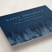 "Pine Pointillism" - Holiday Cards in Midnight by Kaydi Bishop - Detail