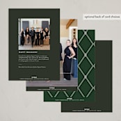 "Flora" - Holiday Cards in Greenery by Erin L. Wilson - Back of Card Options