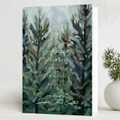 "Peaceful Forest" - Holiday Cards in Forest by Holly Whitcomb - Folded Card