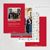 "Peace On Earth" - Holiday Cards in Candy Cane by Susan Moyal - Back of Card Options