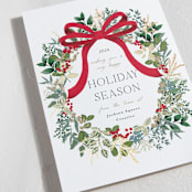 "Holiday Bow" - Holiday Cards in Candy Cane by Susan Moyal - Detail