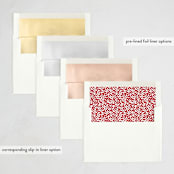 "Holiday Bow" - Holiday Cards in Candy Cane by Susan Moyal - Envelope Liner Options