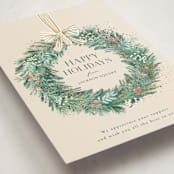 "Natural Wreath" - Holiday Cards in Vanilla by frau brandt - Detail