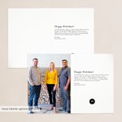 "Elegant Gratitude" - Holiday Cards in Navy by Annie Shapiro - Interior Options
