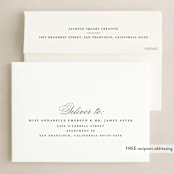"Elegant Gratitude" - Holiday Cards in Navy by Annie Shapiro - FREE Recipient Addressing